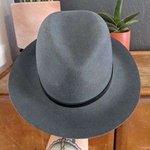 Rag & Bone slate blue wool fedora